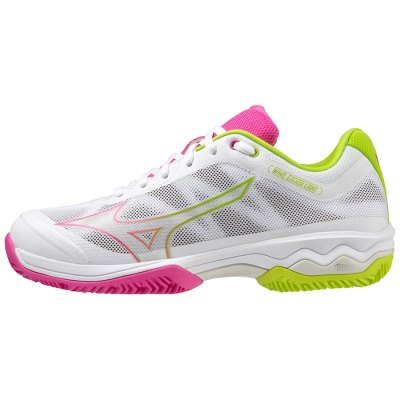 Zapatillas Padel Mizuno WAVE Exceed Light Padel Mujer - Blancos / Fucsia / Verdes Claro - Chile M52